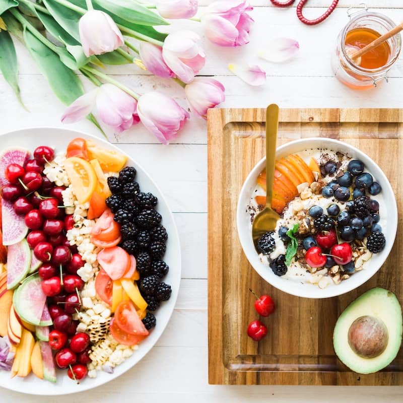 Photo of beautifuly arranged food